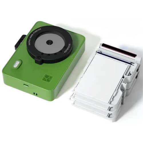 Hanin - M5S Instant Print Camera – Dye‑Sublimation Printing, Includes 10 Photo Sheets + Refill Pack (20 Sheets & 2 Ribbons) - Green