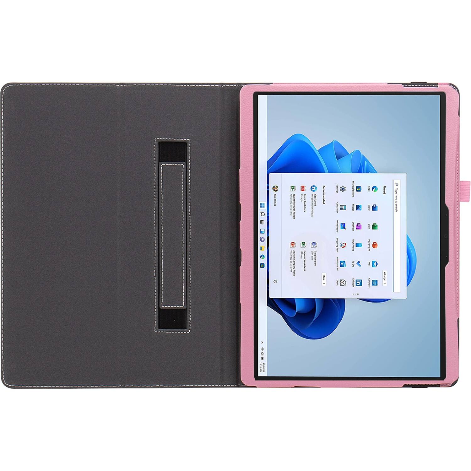 Alt View 12. SaharaCase - Bi-Fold Folio Case for Microsoft Surface Pro 8 - Pink.