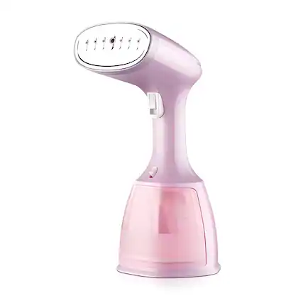 Front. Cluzine - Handheld Garment Steamer, 350ml Detachable Tank, 7-Hole Nozzle, for Home & Travel - Grey.