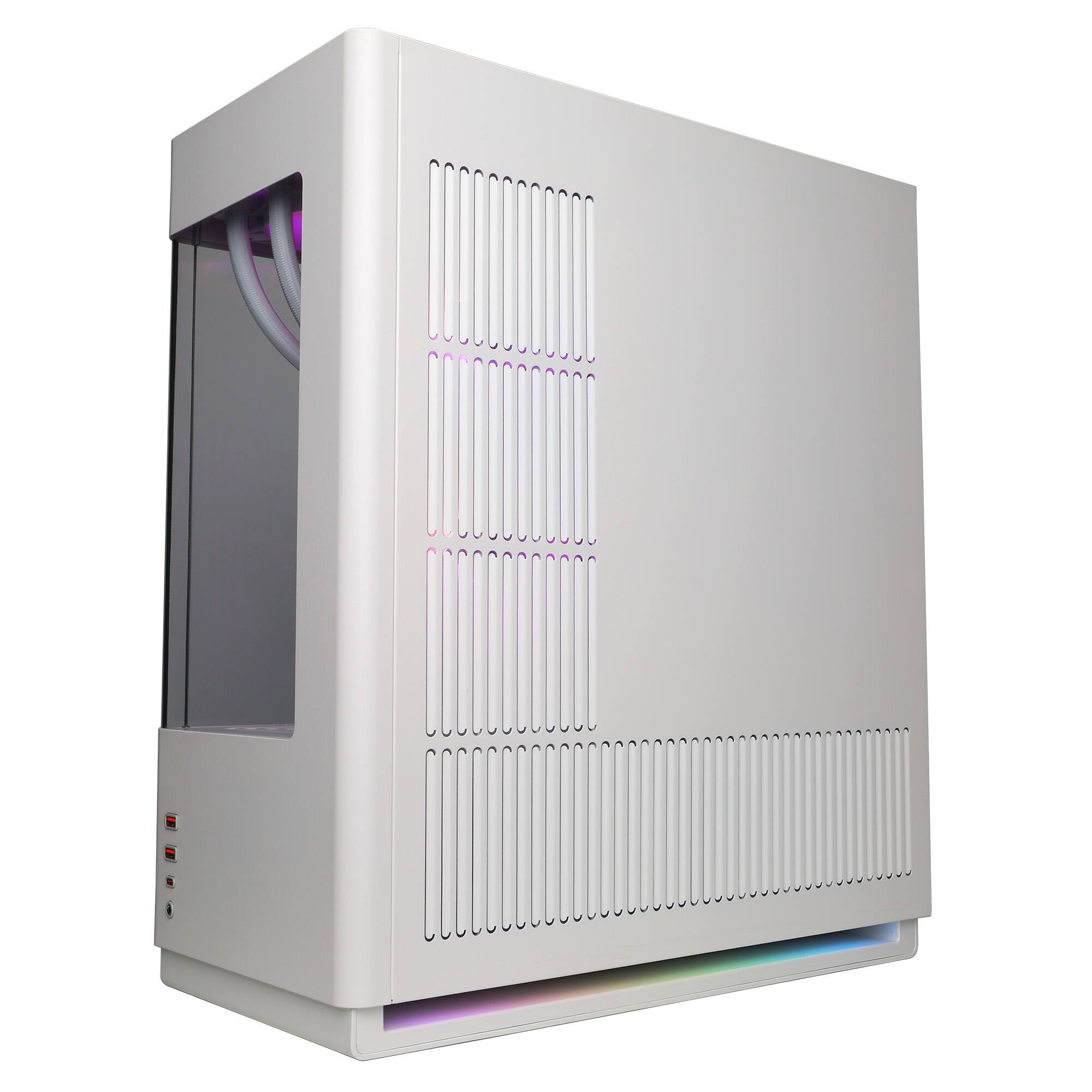 Alt View 4. CyberPowerPC - Gaming Desktop - AMD Ryzen 9 9950X3D2 - AMD Radeon RX 9070 XT 16GB - 64GB DDR5 - 4TB PCIe 4.0 SSD - White.