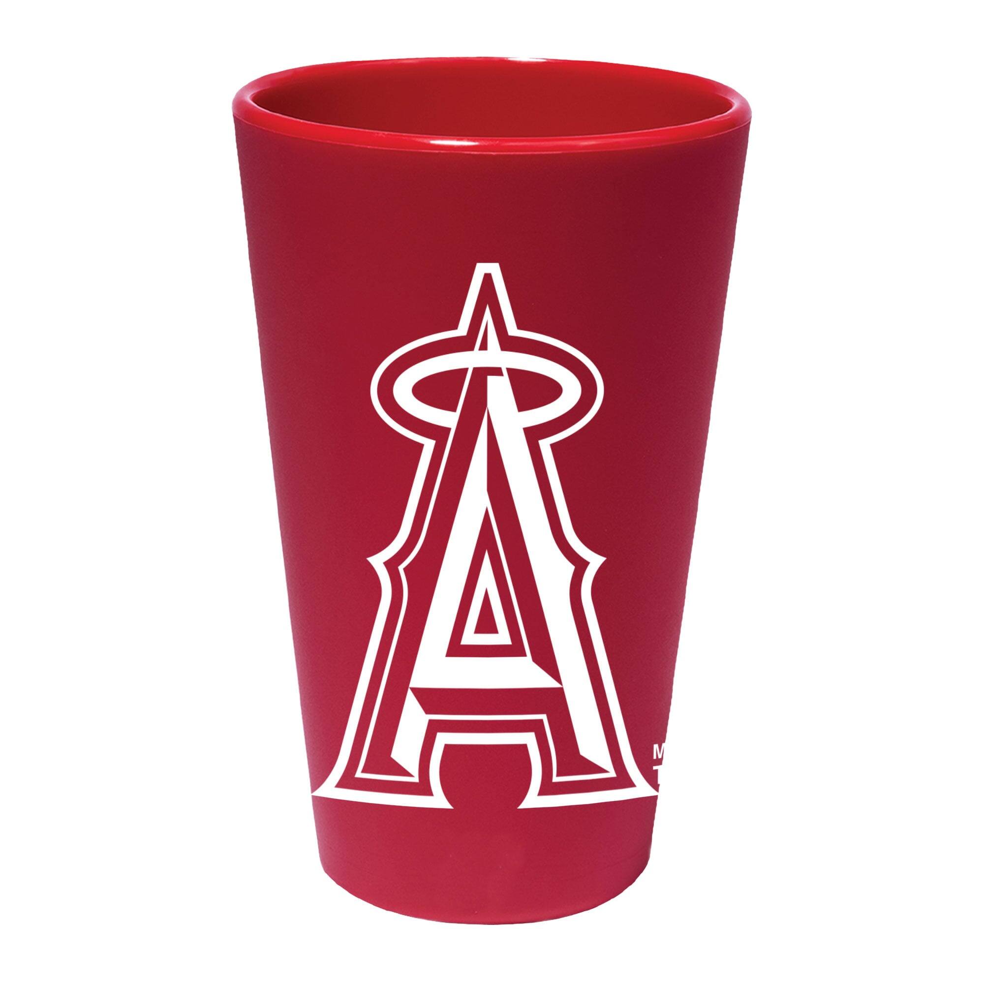 Front. WinCraft - Los Angeles Angels 16oz. Team Color Silicone Pint Glass - Multicolor.