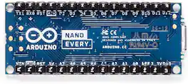 Arduino - ABX00033 Nano Every w/ headers Compact ATmega4809 Microcontroller w/ Micro USB, 20 Digital I/O, 6 Analog Inputs