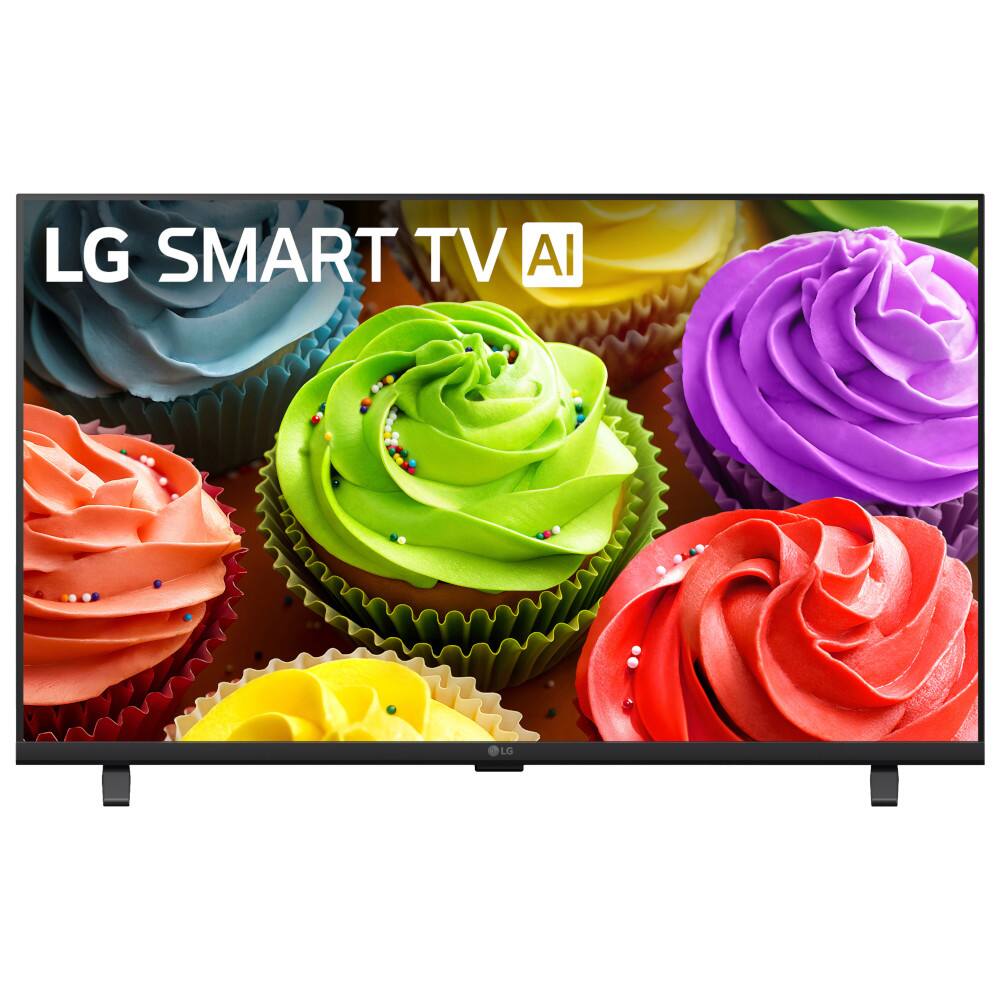 Left. LG - LB65 32" HD HDR Smart LED TV (2026) + 1-Year Extended Warranty Protection Package - Black.