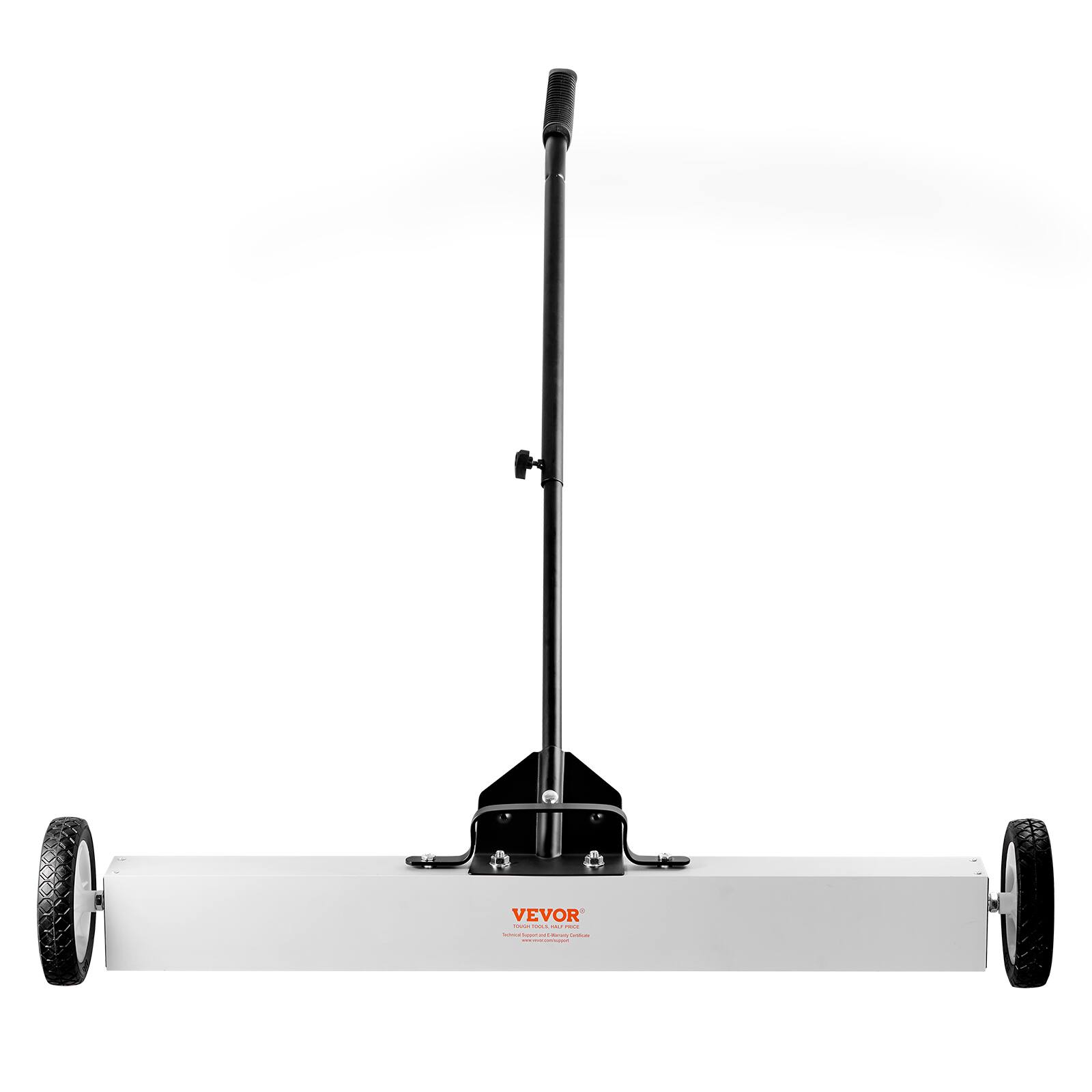 Alt View 5. VEVOR - 36-Inch Magnetic Sweeper with Wheels, 55 lbs Capacity, with Telescoping Magnetic Pickup Tool, Adjustable Handle - Black;White.
