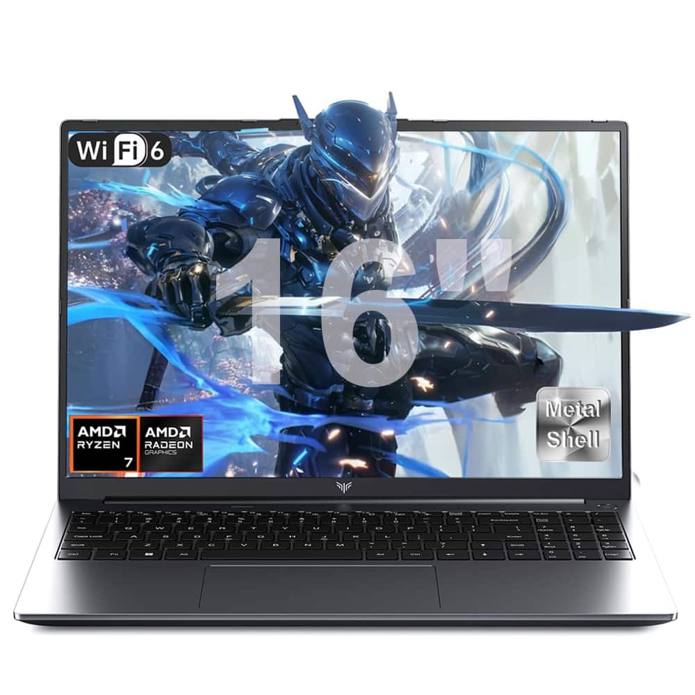 ACEMAGIC - RX16 - 16" Gaming Laptop - AMD Ryzen 7 H 255(8C/16T, Up to 4.9GHz) - AMD Radeon 680M - 16GB DDR5 - 512GB SSD 4800MHz - Gray