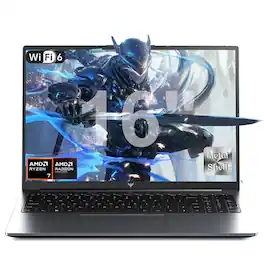 ACEMAGIC - RX16 - 16" Gaming Laptop - AMD Ryzen 7 H 255(8C/16T, Up to 4.9GHz) - AMD Radeon 680M - 16GB DDR5 - 512GB SSD 4800MHz - Gray