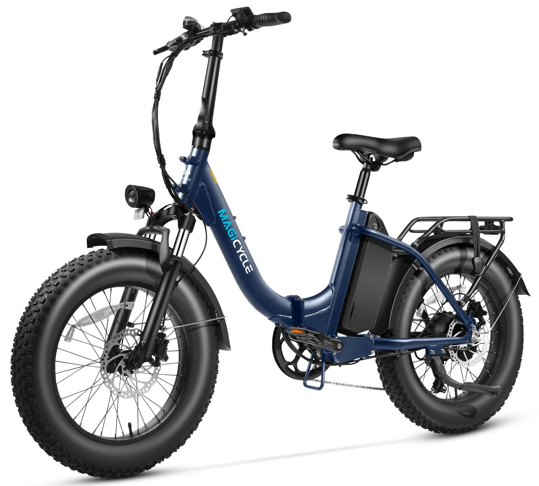 Angle. Magicycle - Jaguarundi 2.0 Torque Sensor Ebike 750W/Peak 1100W Motor w/ 60 mi Max Operating Range & 28 mph Max Speed - Blue.