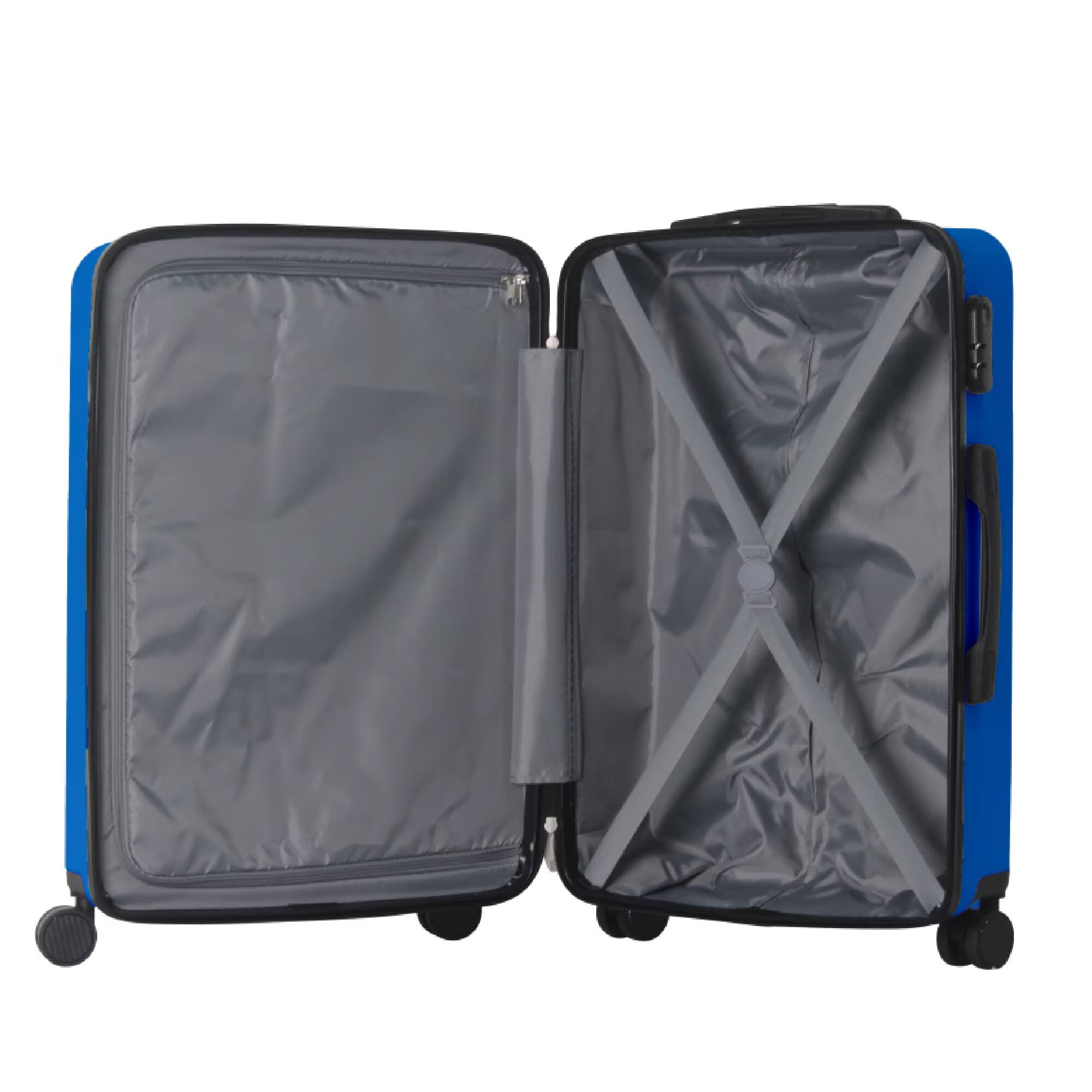 Alt View 9. Bestier - 3-Piece ABS Hardshell Luggage Set (20”/24”/28”) with Spinner Wheels, Lightweight Durable Suitcases - Royal Blue.