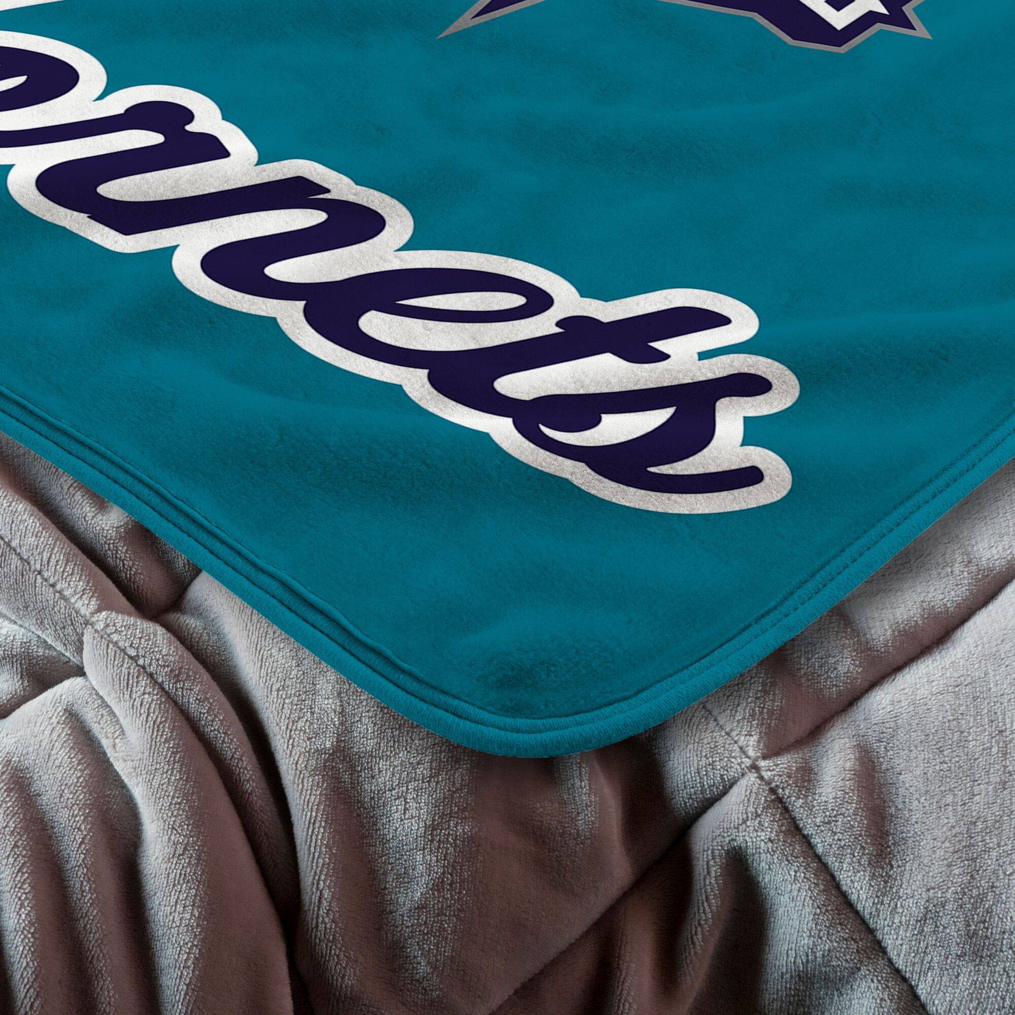 Alt View 1. Sweet Home Collection - NBA Charlotte Hornets 46" x 60" Microfiber Plush Throw Blanket - Blue.