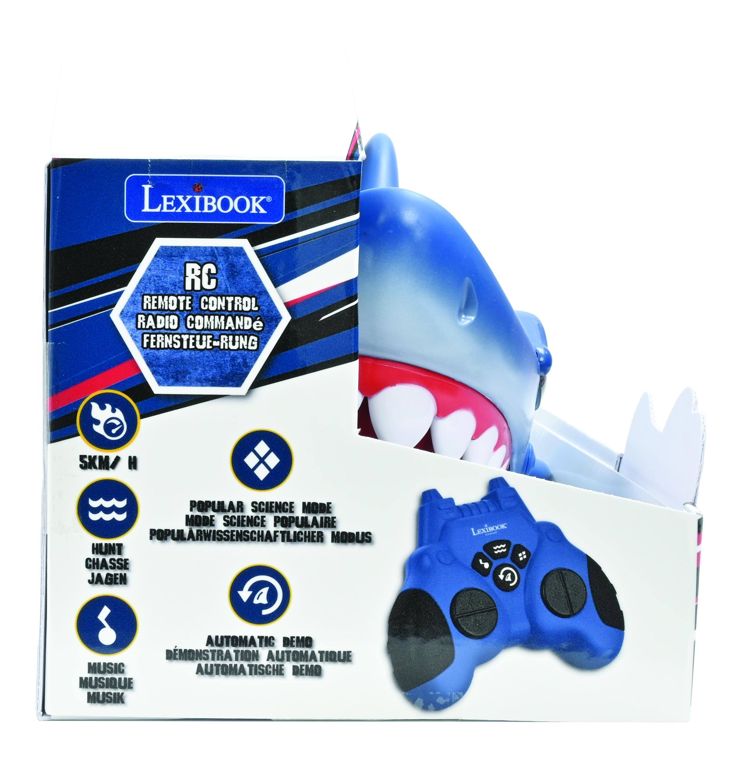 LEXIBOOK RC REMOTE CONTROL RADIO COMMANDÉ FERNSTEUERUNG SKM/ H POPULAR SCIENCE MODE MODE SCIENCE POPULAIRE POPULARWISSENSCHAFTLICHER MODUS HUNT CHASSE JAGEN LEXIBOOK AUTOMATIC DEMO DÉMONSTRATION AUTOMATIQUE AUTOMATISCHE DEMO MUSIC MUSIQUE MUSIK