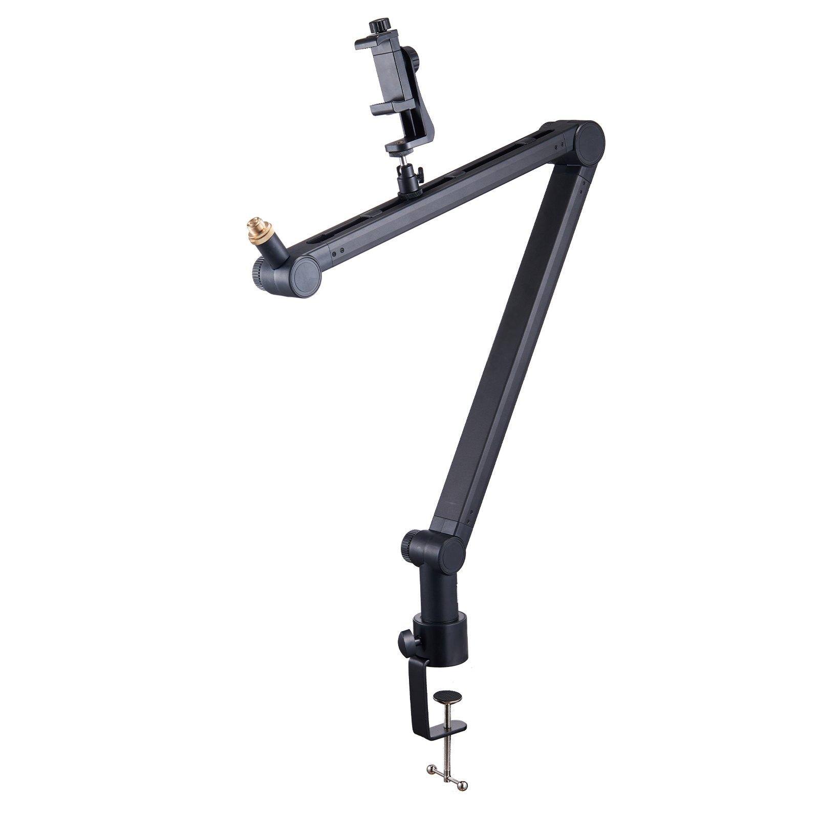 Alt View 9. Glintex - Microphone Boom Arm, 360° Rotatable Adjustable Mic Stand with Desk Mount and 3/8''–5/8'' Adapter for Recording.