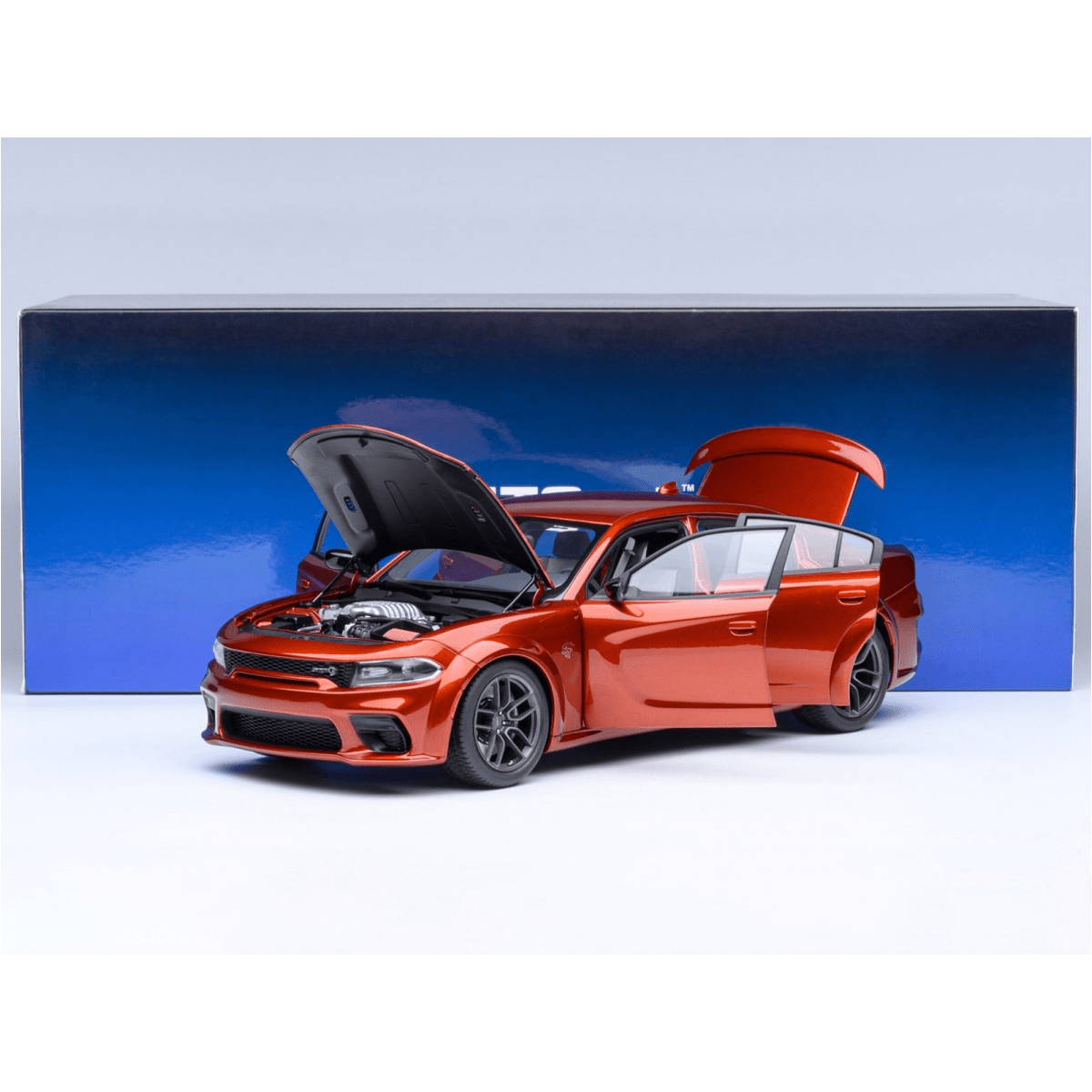 Alt View 9. Autoart - Dodge Charger SRT Hellcat Redeye Sinamon Stick Met. 1/18 Car Model by Autoart.