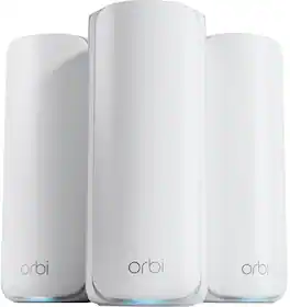 NETGEAR - Orbi 870 Series BE21000 Tri-Band Mesh Wi-Fi 7 System (3-pack) - White
