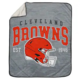 Pegasus - Cleveland Browns 50" x 60" Arch Block Ultra Cozy Sweatshirt Blanket - Multicolor