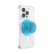 Alt View 2. PopSockets - MagSafe PopGrip Universal Magnetic Grip & Stand with Adapter Ring for Cell Phones - Electric Blue Translucent.