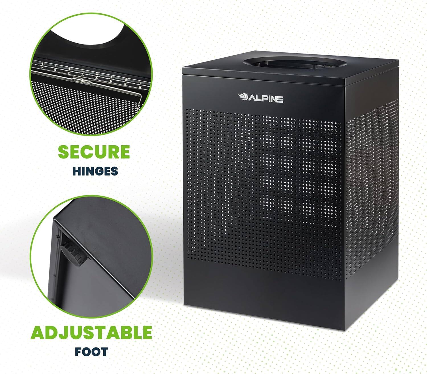 ALPINE, SECURE HINGES, ADJUSTABLE FOOT