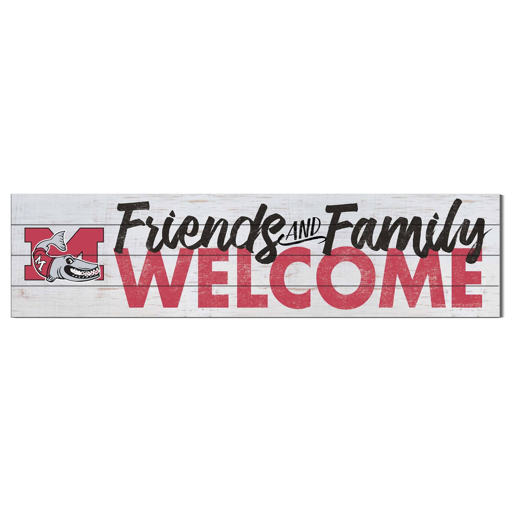 Muskingum Muskies 10'' x 40'' Friends & Family Welcome Sign