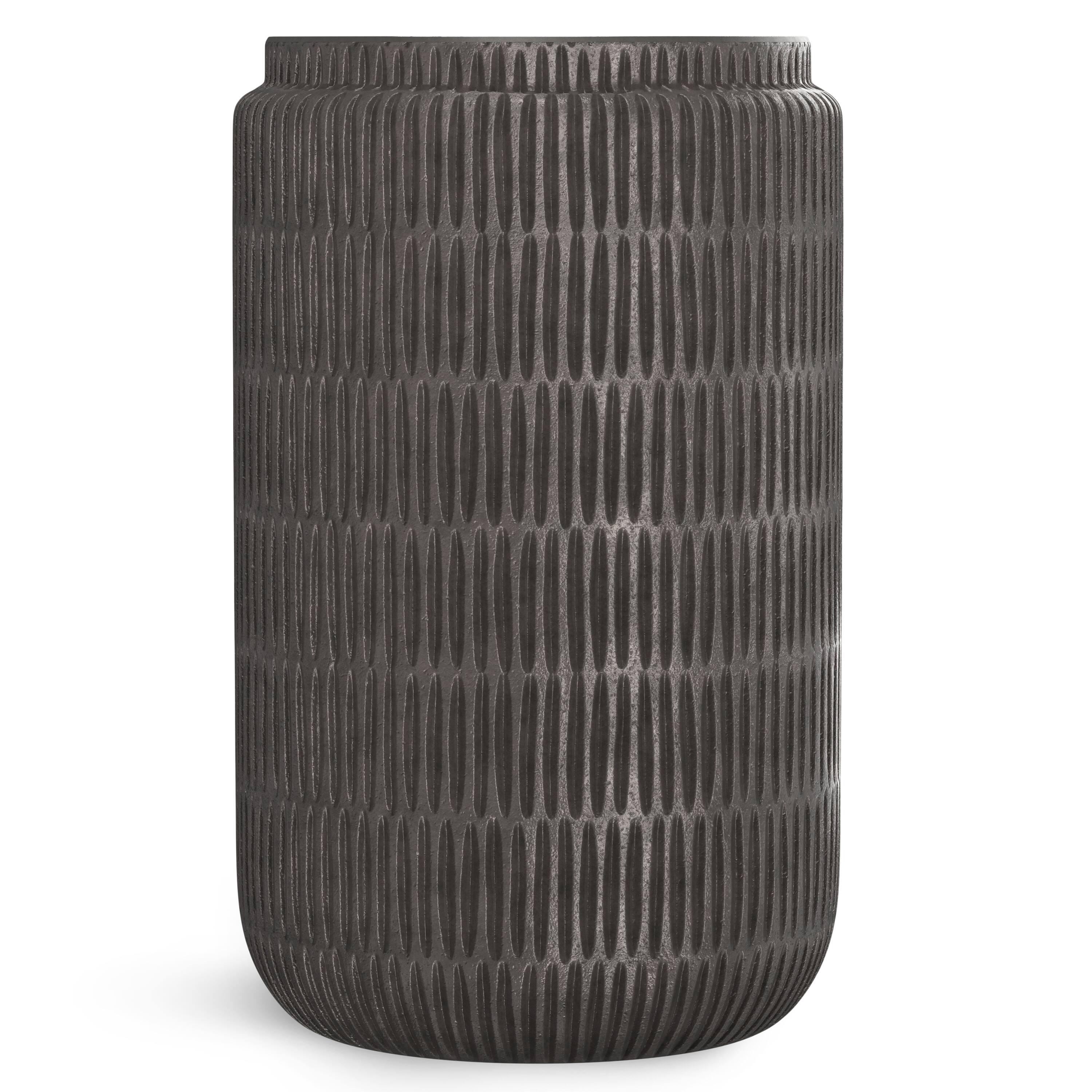 Left. Simpli Home - Juno Modern Industrial 15 inch Wide Cast Aluminum Side Table in Graphite, Fully Assembled - Graphite.