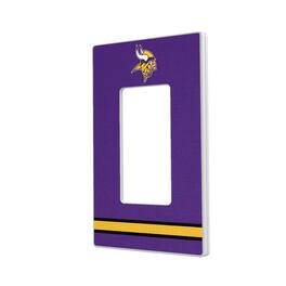 Keyscaper - Minnesota Vikings Stripe Single Rocker Light Switch Plate - Multicolor