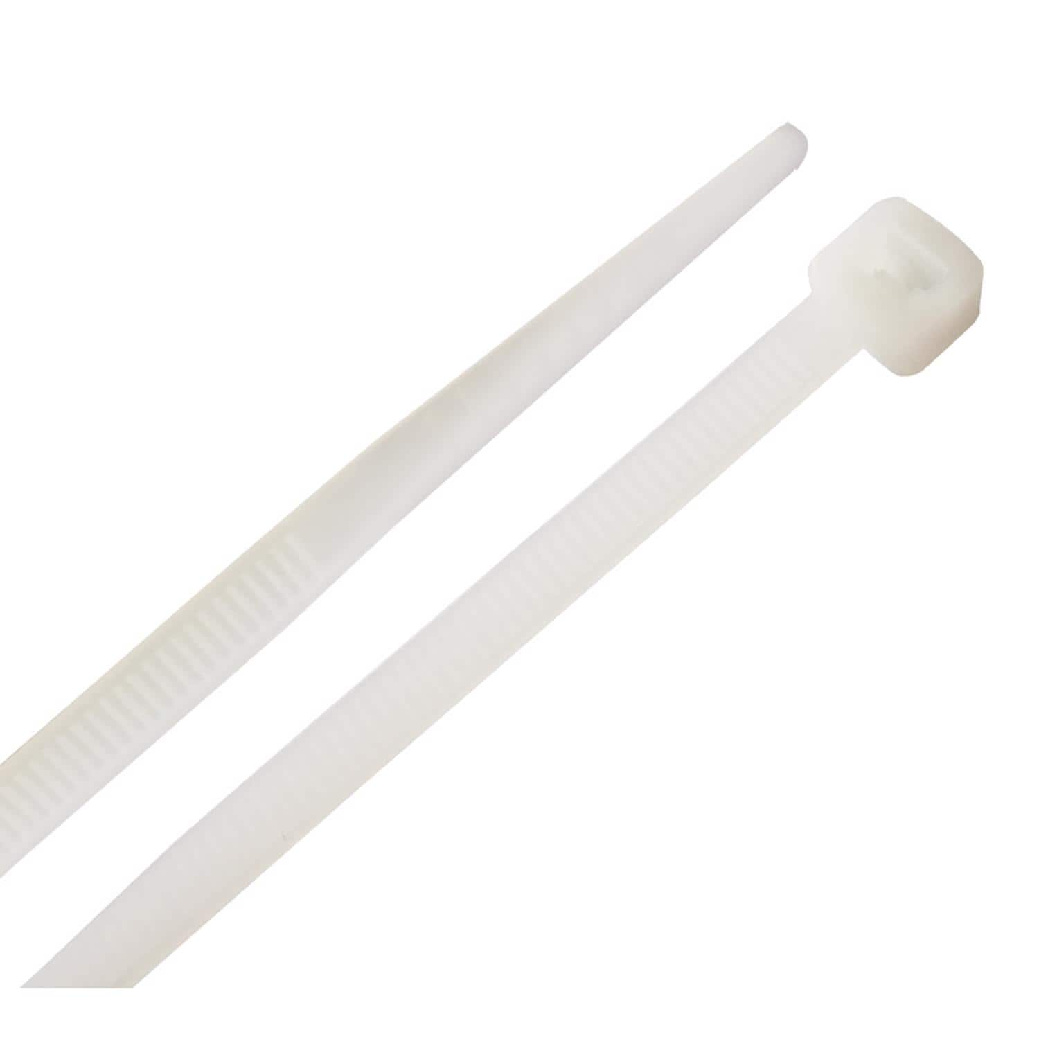 HomePlus - Home Plus 11.8 in. L White Cable Tie 100 pk