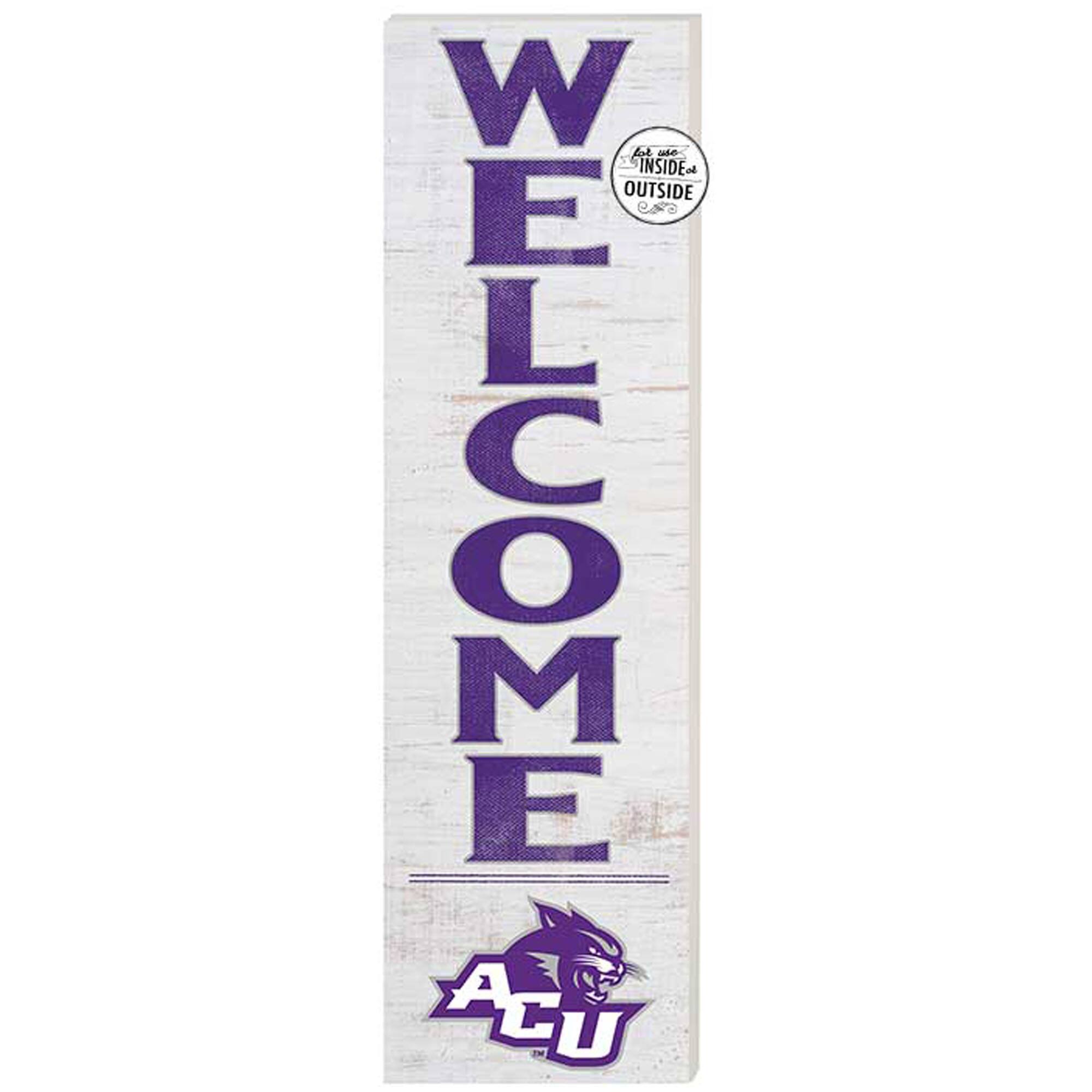 Abilene Christian University Wildcats 10'' x 35'' Indoor/Outdoor Welcome Sign