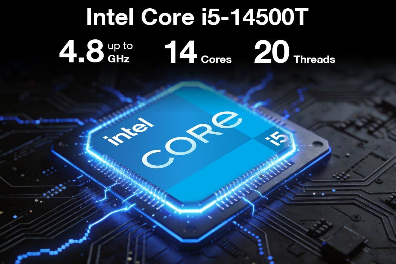 Intel Core i5-14500T up to 4.8 GHz 14 Cores 20 Threads
