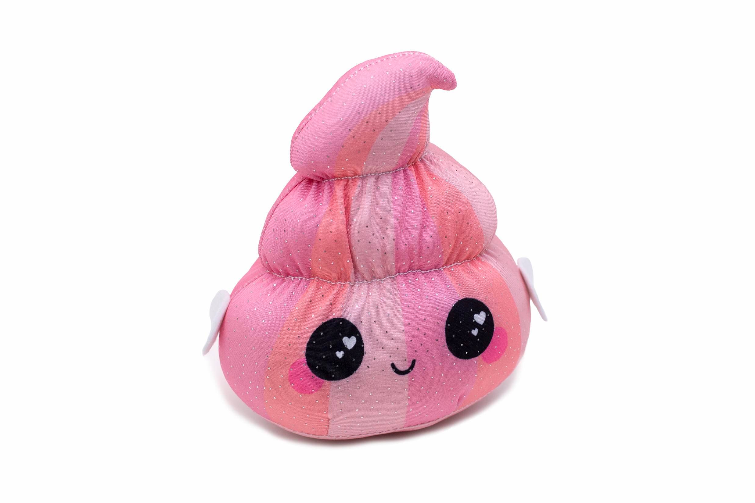 Alt View 1. Seven20 - Glitter Galaxy 6-Inch Pink Poop Collectible Plush - Pink.