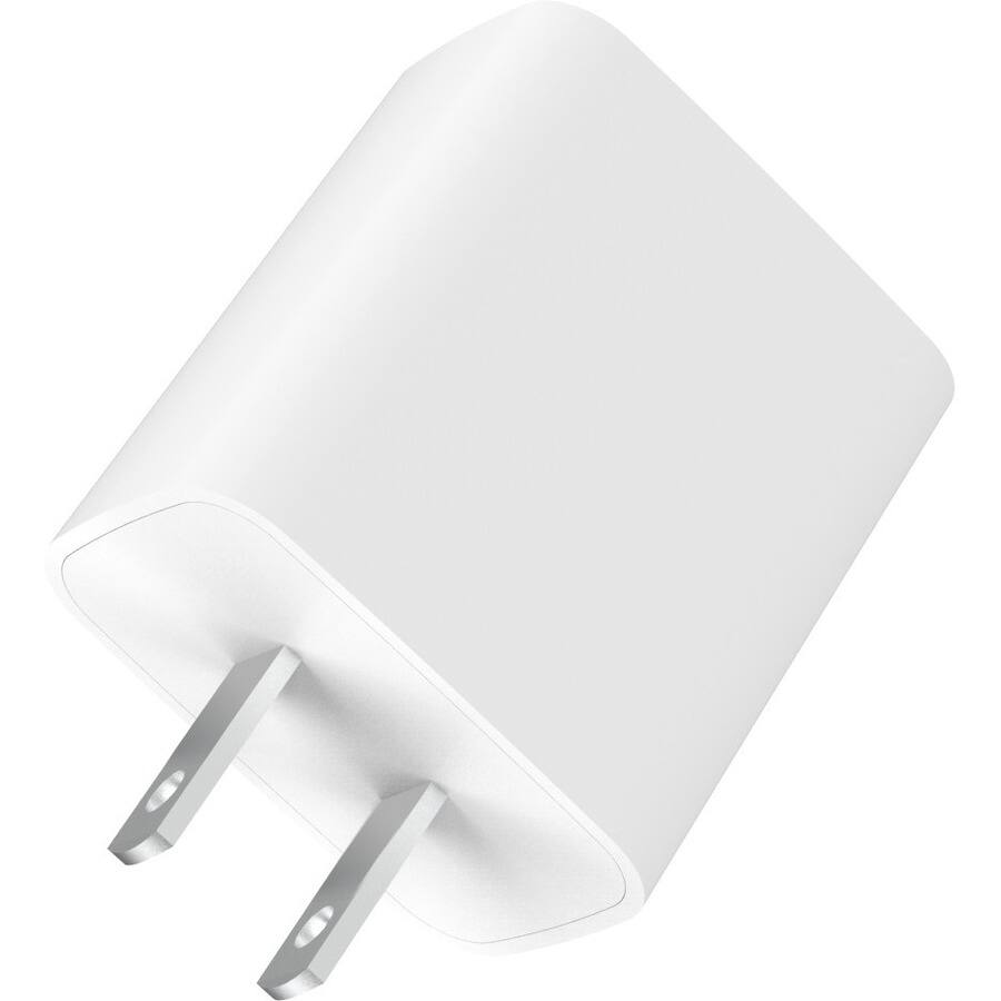 Alt View 3. 4XEM - 4XEM's 12W Wall Charger with 1 USB-A Port - White - 4XEM's 12W USB-A Charger - White - Total Power Budget 12W, Input - White.
