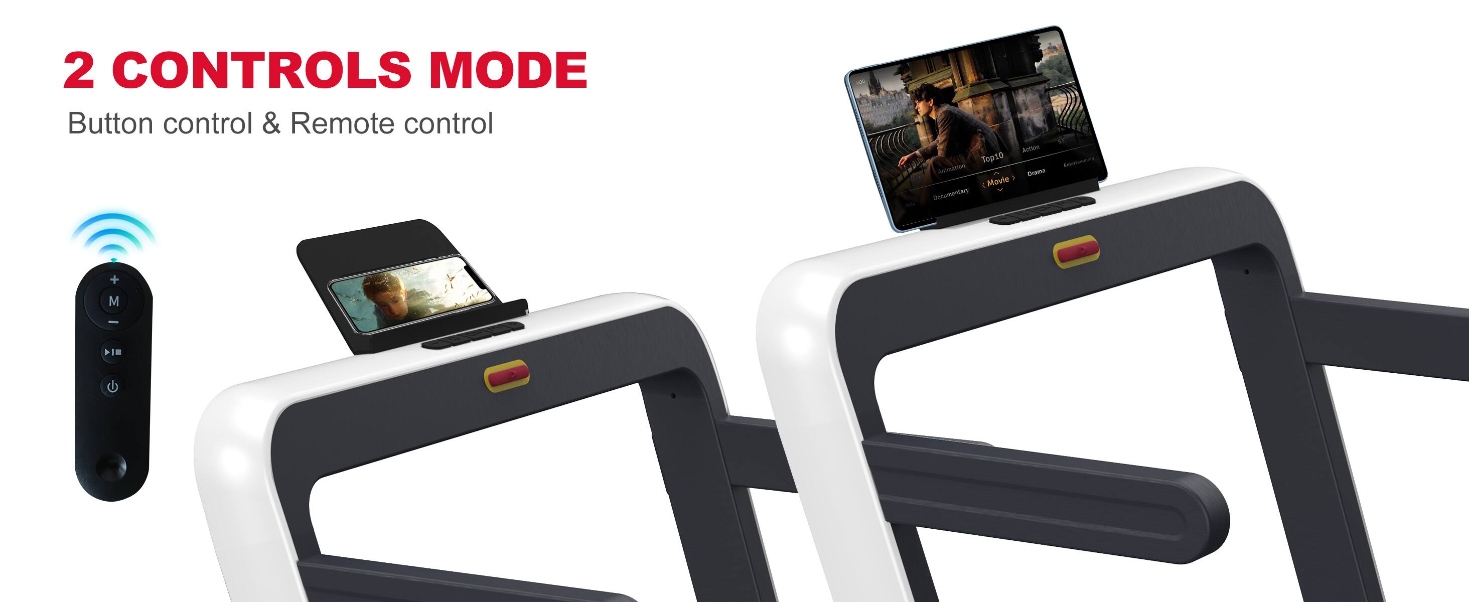 2 CONTROLS MODE  
Button control & Remote control