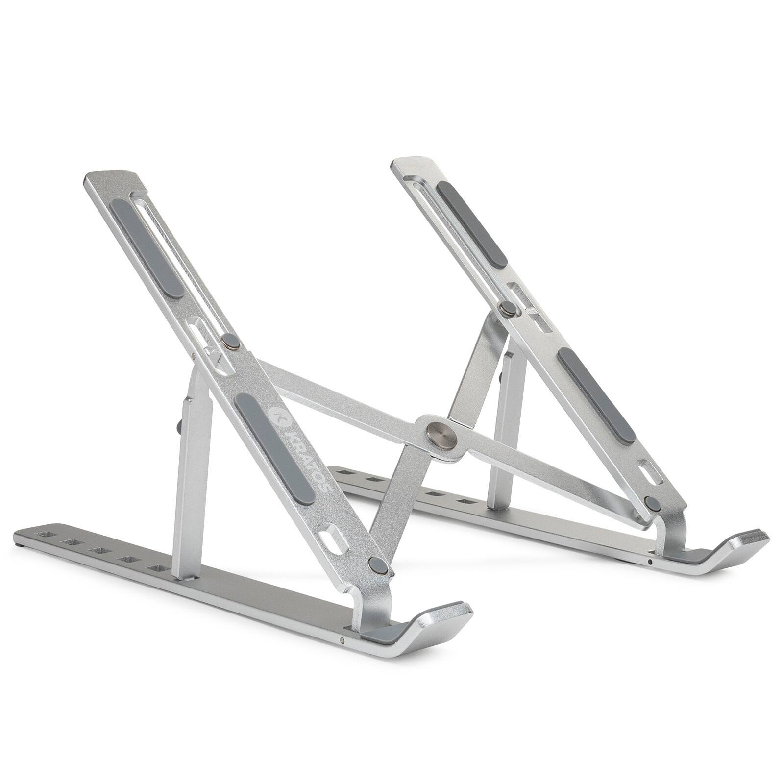 Angle. Kratos Power - Kratos Power Aluminum Foldable Laptop Stand - Silver.
