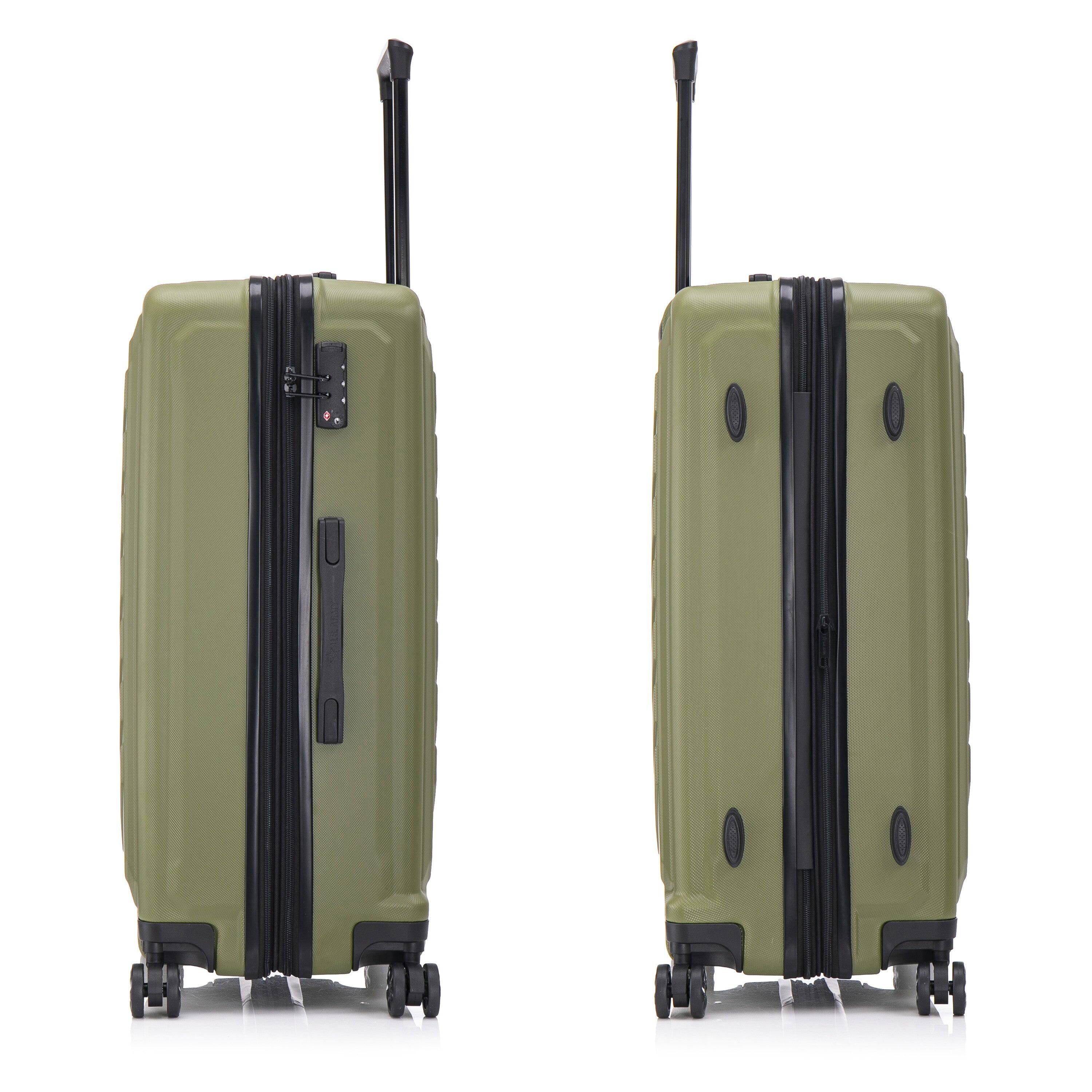 Alt View 4. US Army - FOX PRO 28'' Expandable Large Suitcase with TSA Lock - OLIVE DRAB.