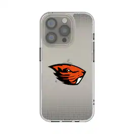 Keyscaper - NCAA - Oregon State Beavers Linen Logo iPhone Clear Case - 16e - Multicolor