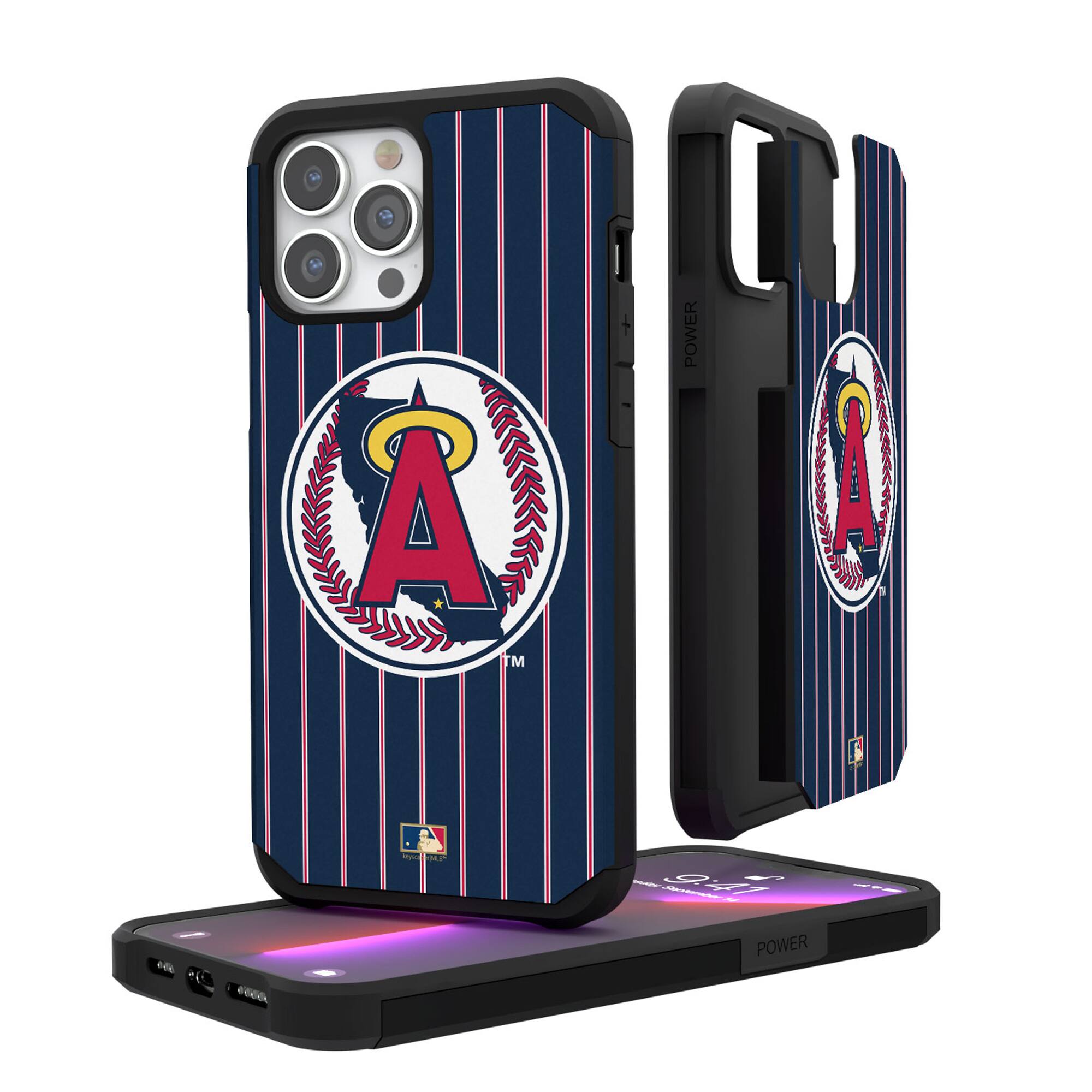 Keyscaper - MLB - Los Angeles Angels 1986-92 Logo iPhone Pinstripe Cooperstown Design Rugged Case - 15 Pro Max - Multicolor price history on PriceWatchPro