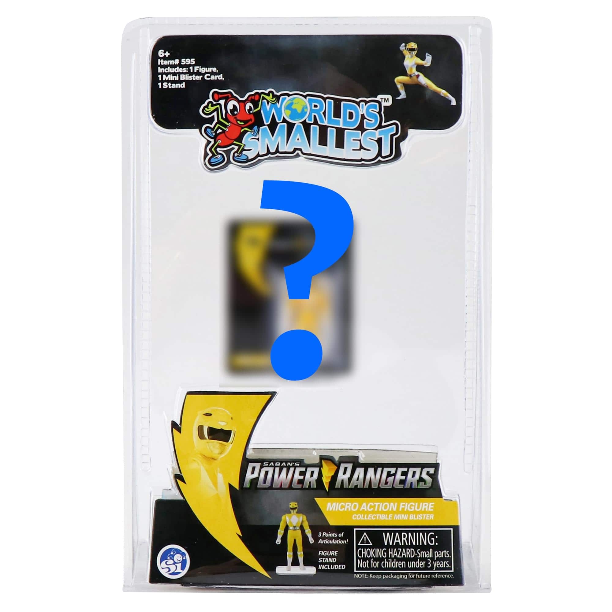 Super Impulse - Worlds Smallest Power Rangers Micro Figure | One Random - Black