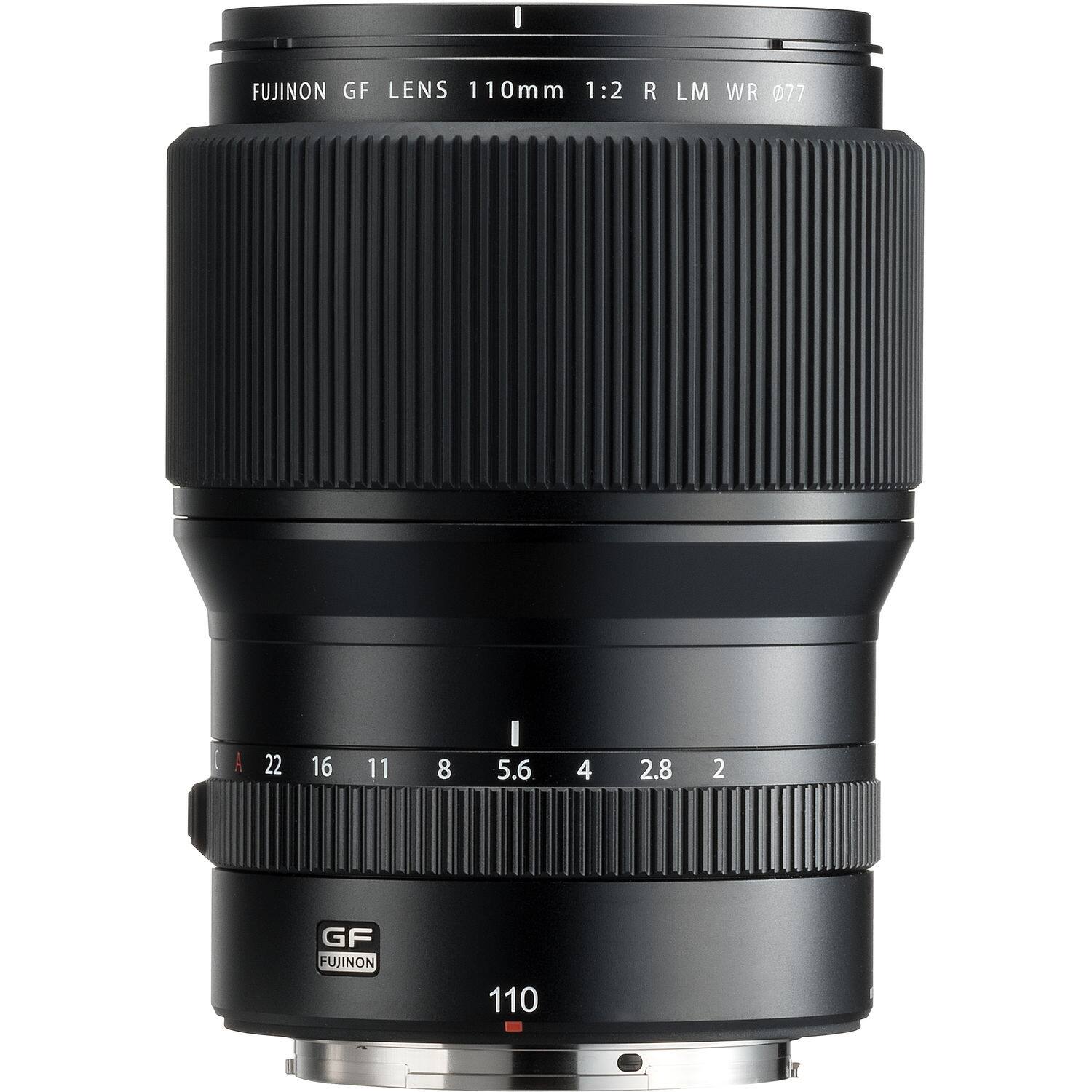 FUJINON GF LENS 110mm 1:2 R LM WR 077  
A 22 16 11 8 5.6 4 2.8 2  
GF FUJINON 110