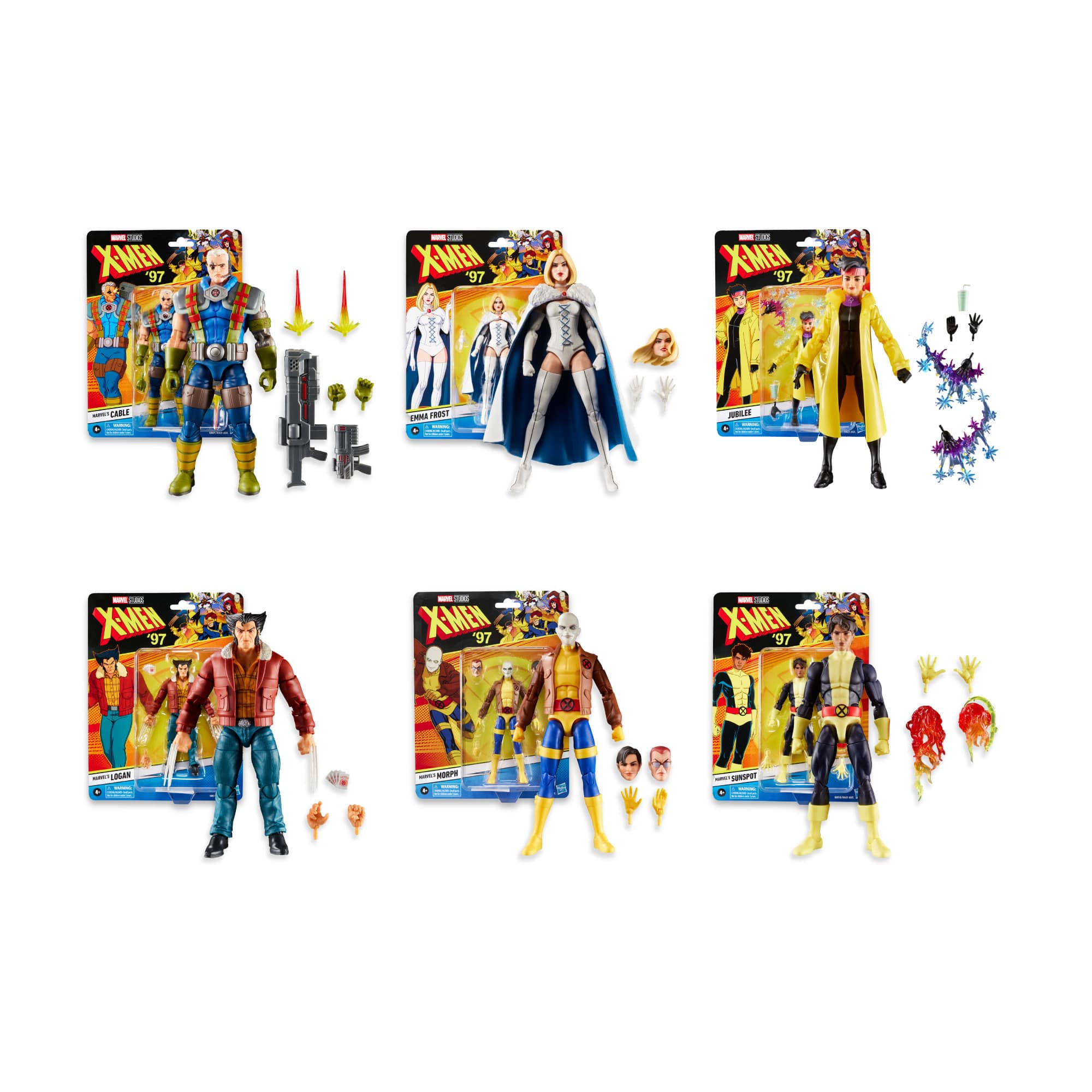 Hasbro - Marvel Legends X-Men 97 6-Inches Action Figures Bundle (6 items)