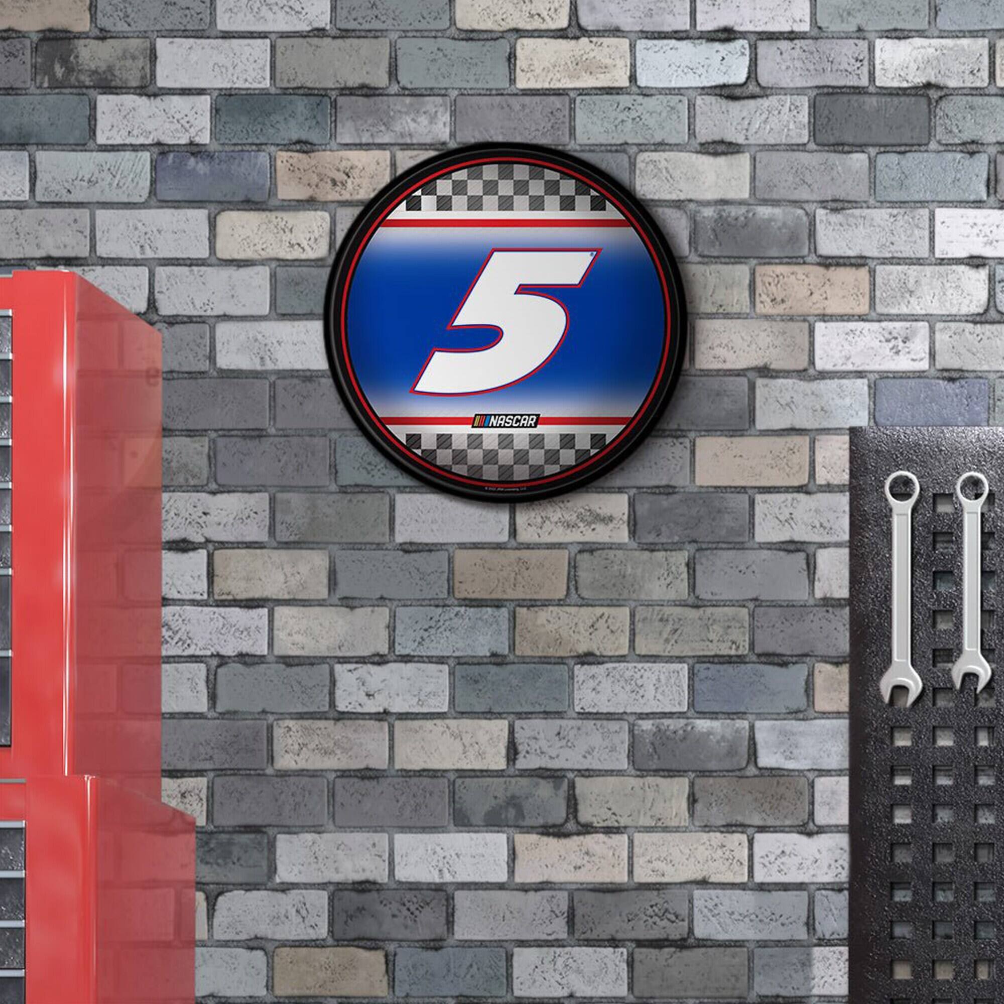 Alt View 3. The Fan-Brand - Kyle Larson 17.5" Modern Disc Wall Sign - Multicolor.