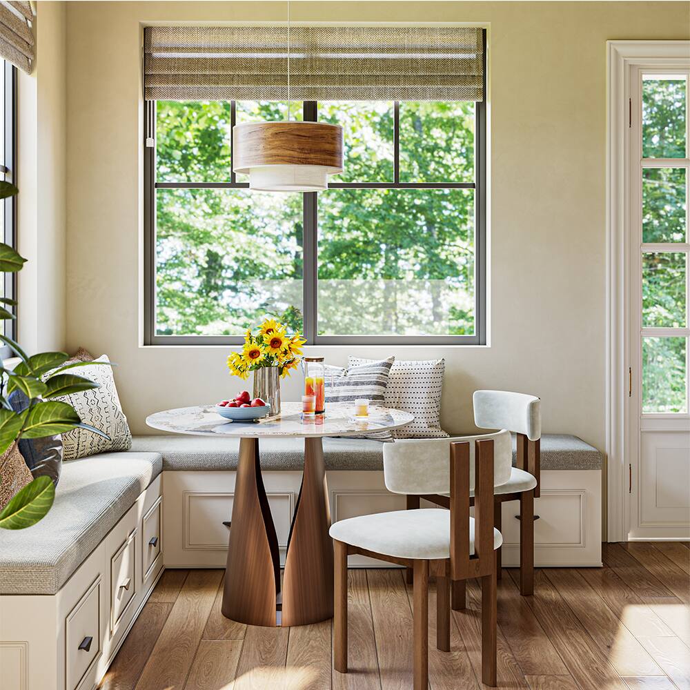 POVISON 35" Modern Bistro Table for Breakfast Nook & Compact Spaces ...