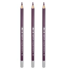 Unique Bargains - Watercolor Pencils, Color Pencil Set for Adult Coloring, Blending, 3pcs - Purple Jam