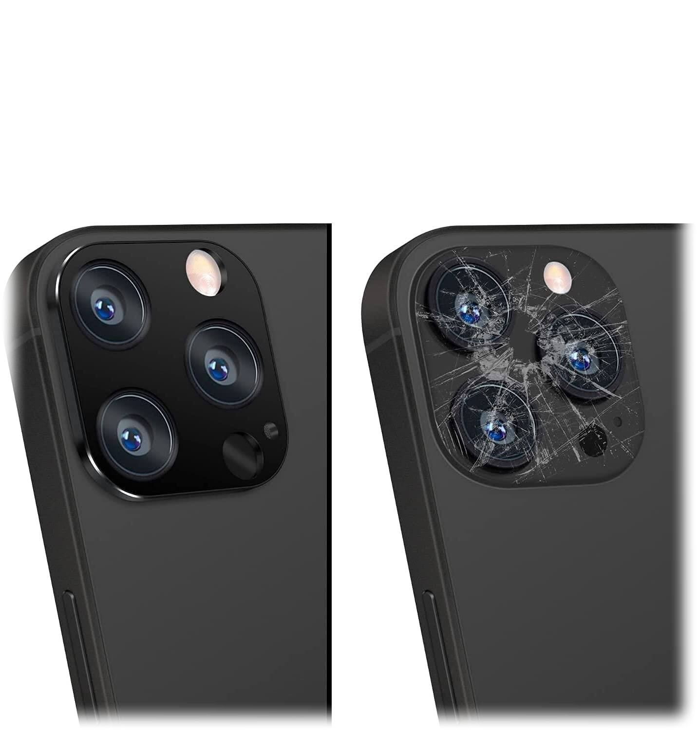 Alt View 13. SaharaCase - ZeroDamage Camera Lens Protector for Apple iPhone 14 Pro and iPhone 14 Pro Max (2-Pack) - Black.