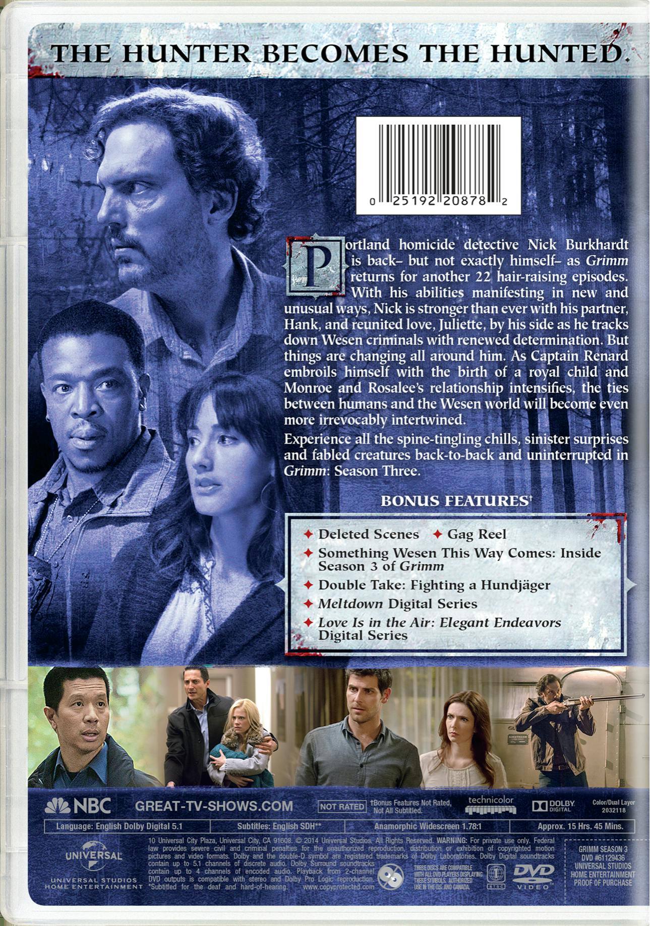 Angle. Grimm: Season 3 [DVD].