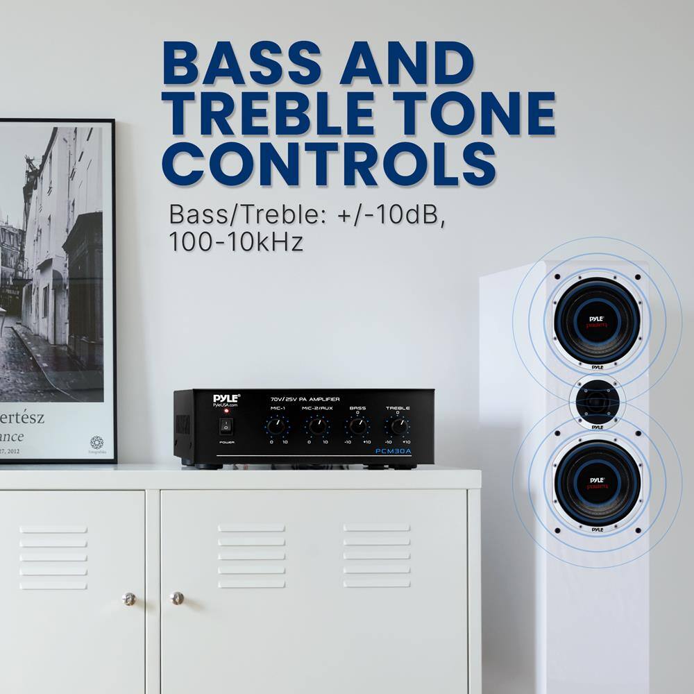 BASS AND TREBLE TONE CONTROLS  
Bass/Treble: +/-10dB, 100-10kHz  

PYLE  
PCM30A  
70W/5V PA AMPLIFIER  
PMC-3  
PCM-3/RUX  

BASS  
TREBLE  

PYLE  
PYLE  
PYLE  
PYLE  

PYLE  
PYLE  
PYLE  
PYLE  

PYLE  
PYLE  
PYLE  
PYLE  

PYLE  
PYLE  
PYLE  
PYLE  

PYLE  
PYLE  
PYLE  
PYLE  

PYLE  
PYLE  
PYLE  
PYLE  

PYLE  
PYLE  
PYLE  
PYLE  

PYLE  
PYLE  
PYLE  
PYLE  

PYLE  
PYLE  
PYLE  
PYLE  

PYLE  
PYLE  
PYLE  
PYLE  

PYLE  
PYLE  
PYLE  
PYLE  

PYLE  
PYLE  
PYLE  
PYLE  

PYLE  
PYLE  
PYLE  
PYLE  

PYLE  
PYLE  
PYLE  
PYLE  

PYLE  
PYLE  
PYLE  
PYLE  

PYLE  
PYLE  
PYLE  
P