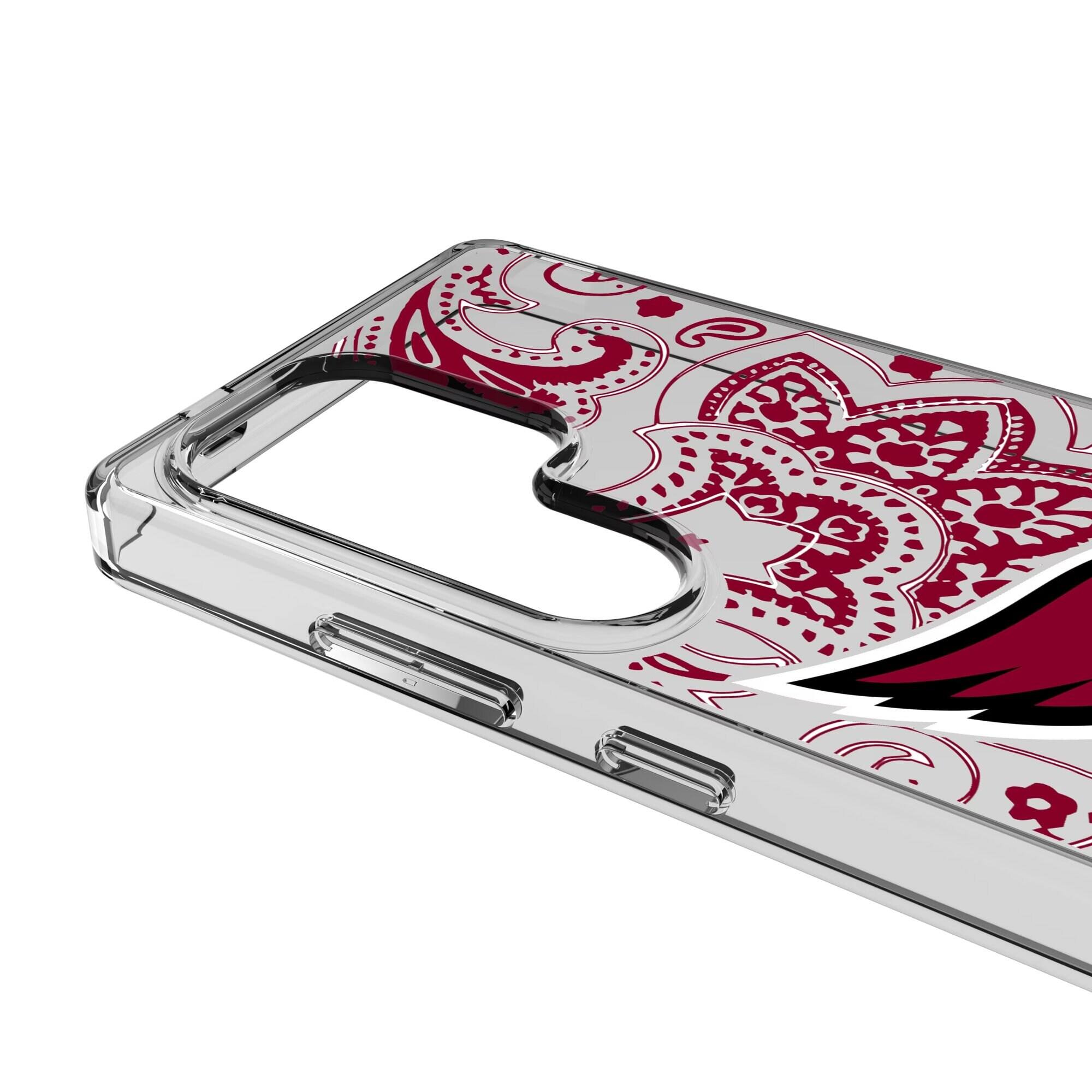 Keyscaper NFL Arizona Cardinals Galaxy Clear Paisley Design Case S24 ...
