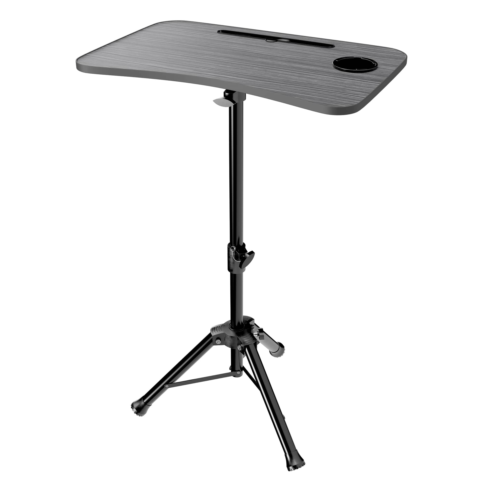 Front. Purely - Purely S90 Laptop or Projector Tripod Floor Stand, Black - Black.