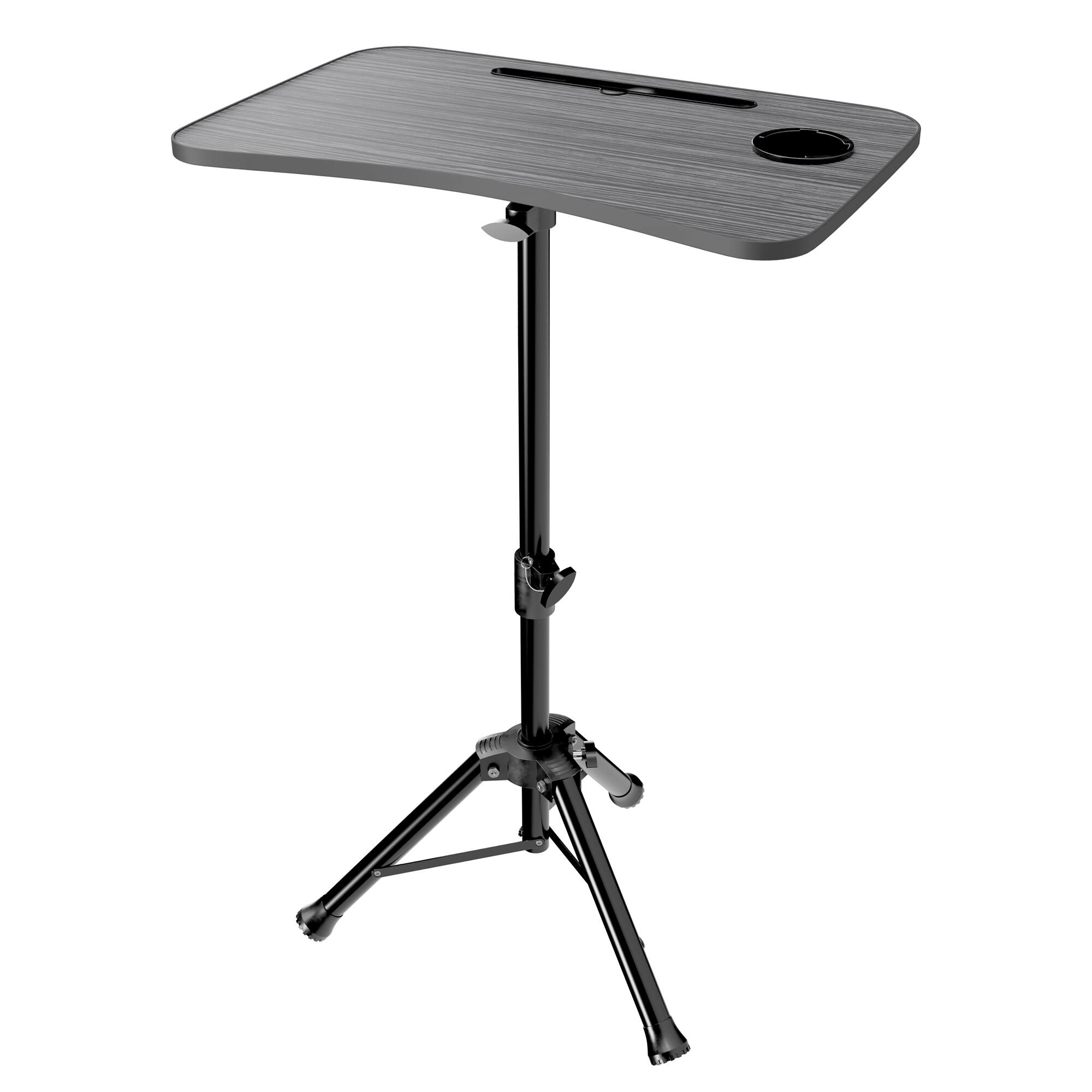 Front. Purely - Purely S90 Laptop or Projector Tripod Floor Stand, Black - Black.