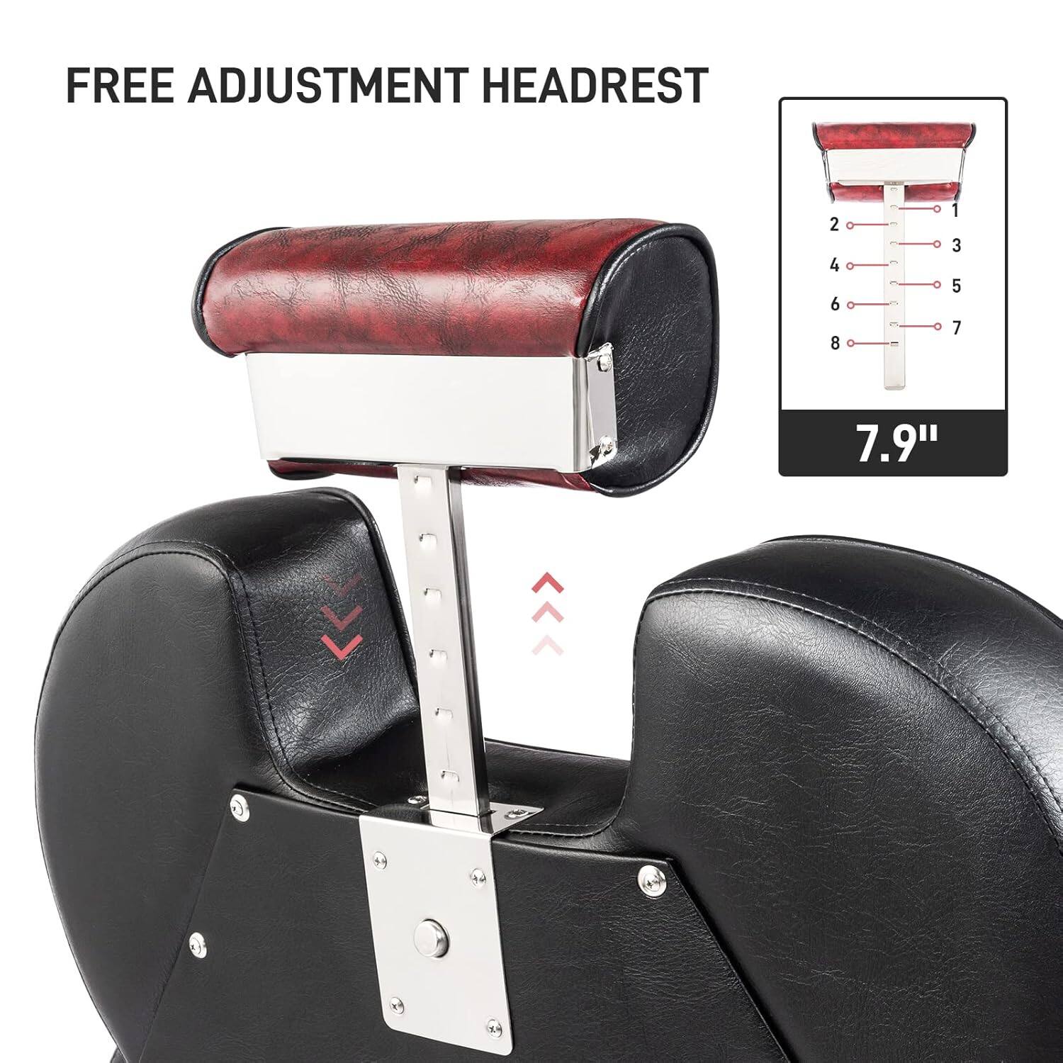 FREE ADJUSTMENT HEADREST

2 4 6 8 2 1 3 5 7

7.9"