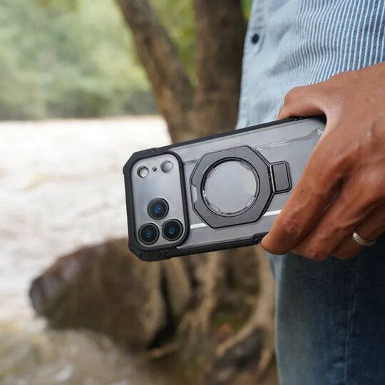 Alt View 2. SUPCASE - UB Grip Pro MagSafe Case for iPhone 17 Pro Max – Sleek Protection + HD Tempered Glass Screen Guard - Black.