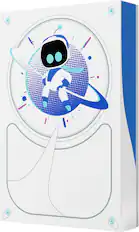 Front. Seagate - Astro Bot Limited Edition Game Drive for PlayStation 5TB External USB 3.2 Gen 1 Portable Hard Drive - White.