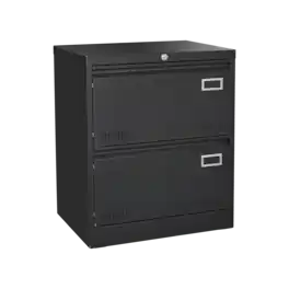 Spaco - 2-Drawer Steel File Cabinet, Locking Legal Size, Heavy-Duty Vertical Design - White