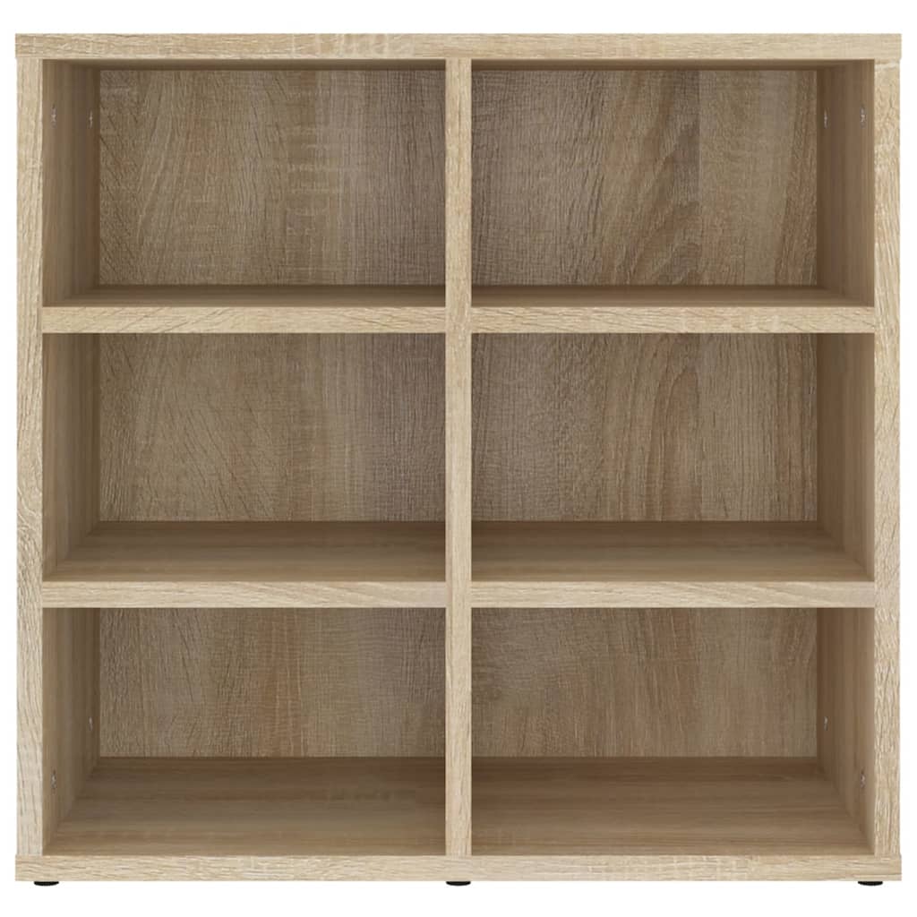 Alt View 5. Boyel Living - Sonoma Oak Shoe Cabinet Set of 2 Engineered Wood 12 Compartments Modern Simple Design - Brown.